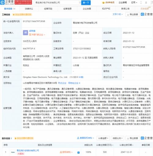 海爾進軍集成電路領(lǐng)域 新技術(shù)布局與市場機遇